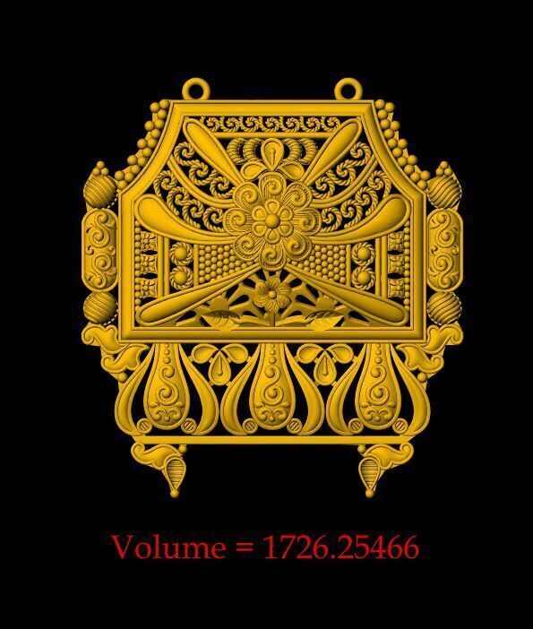 Designer Matt Pendant - 0097 3D print model_2