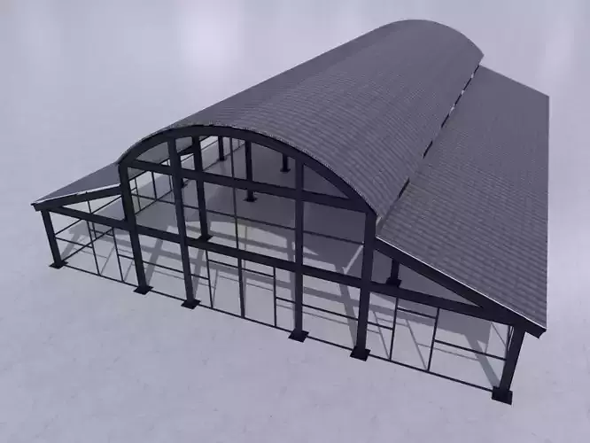 3D Model of Metal Structure Frame MK4