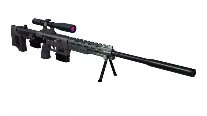 Sniper Gun 3D Model 