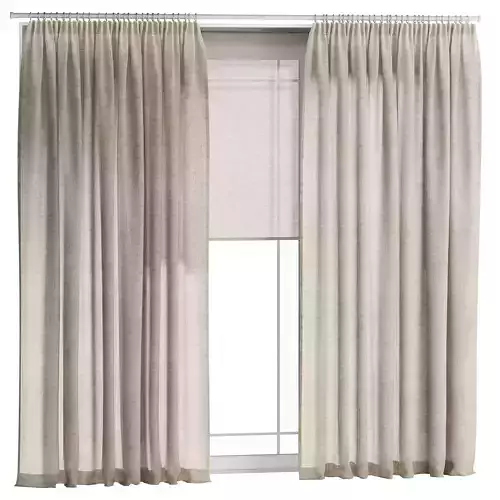 Beige Linen Curtains