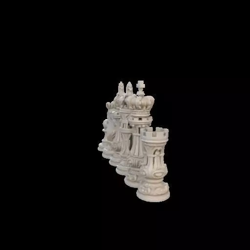 Baroque Majesty The Ornate Chess Set 3D print model_17
