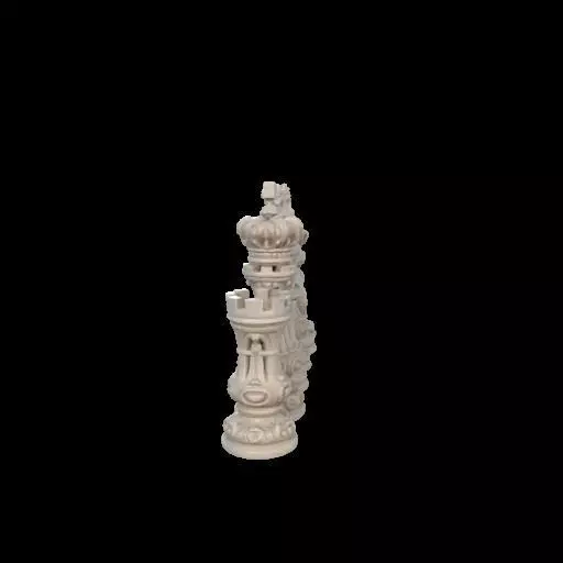 Baroque Majesty The Ornate Chess Set 3D print model_32