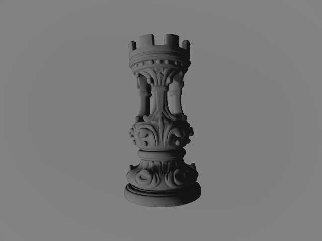 Baroque Majesty The Ornate Chess Set 3D print model_4