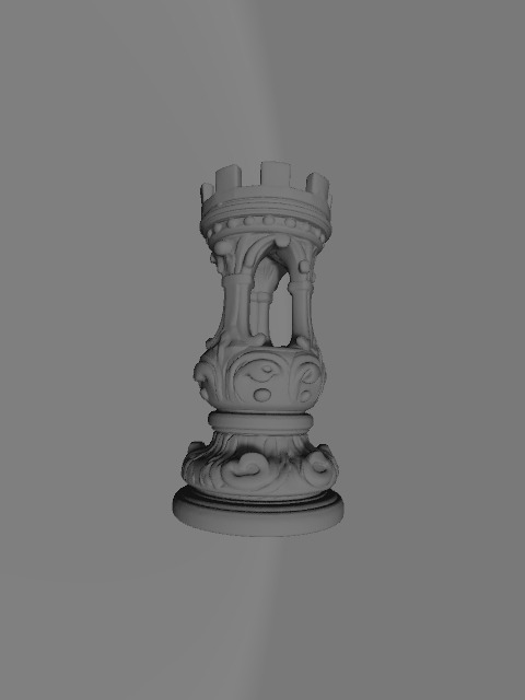 Baroque Majesty The Ornate Chess Set 3D print model_3