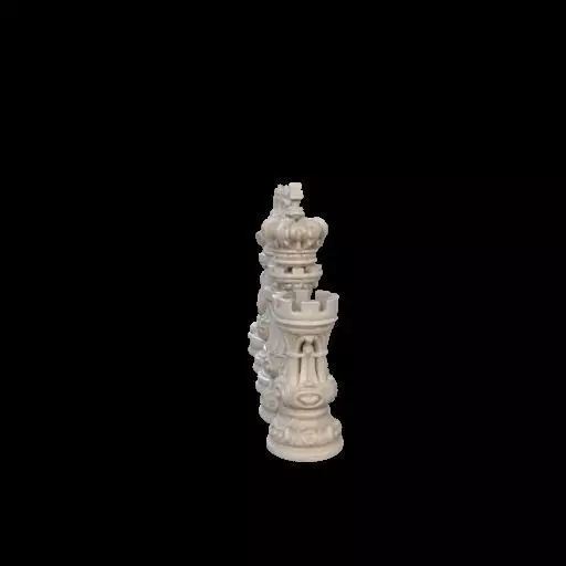 Baroque Majesty The Ornate Chess Set 3D print model_5
