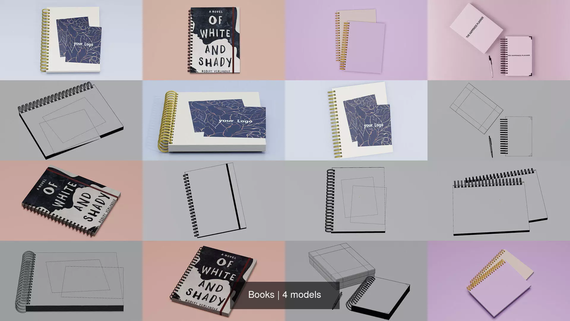 Books 3D Model Collection_0