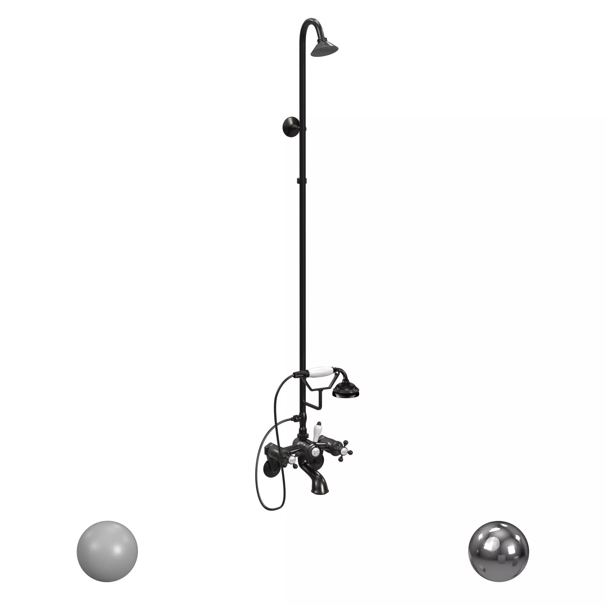 Cheviot TubShower Combination with Hand Shower 3D model_0