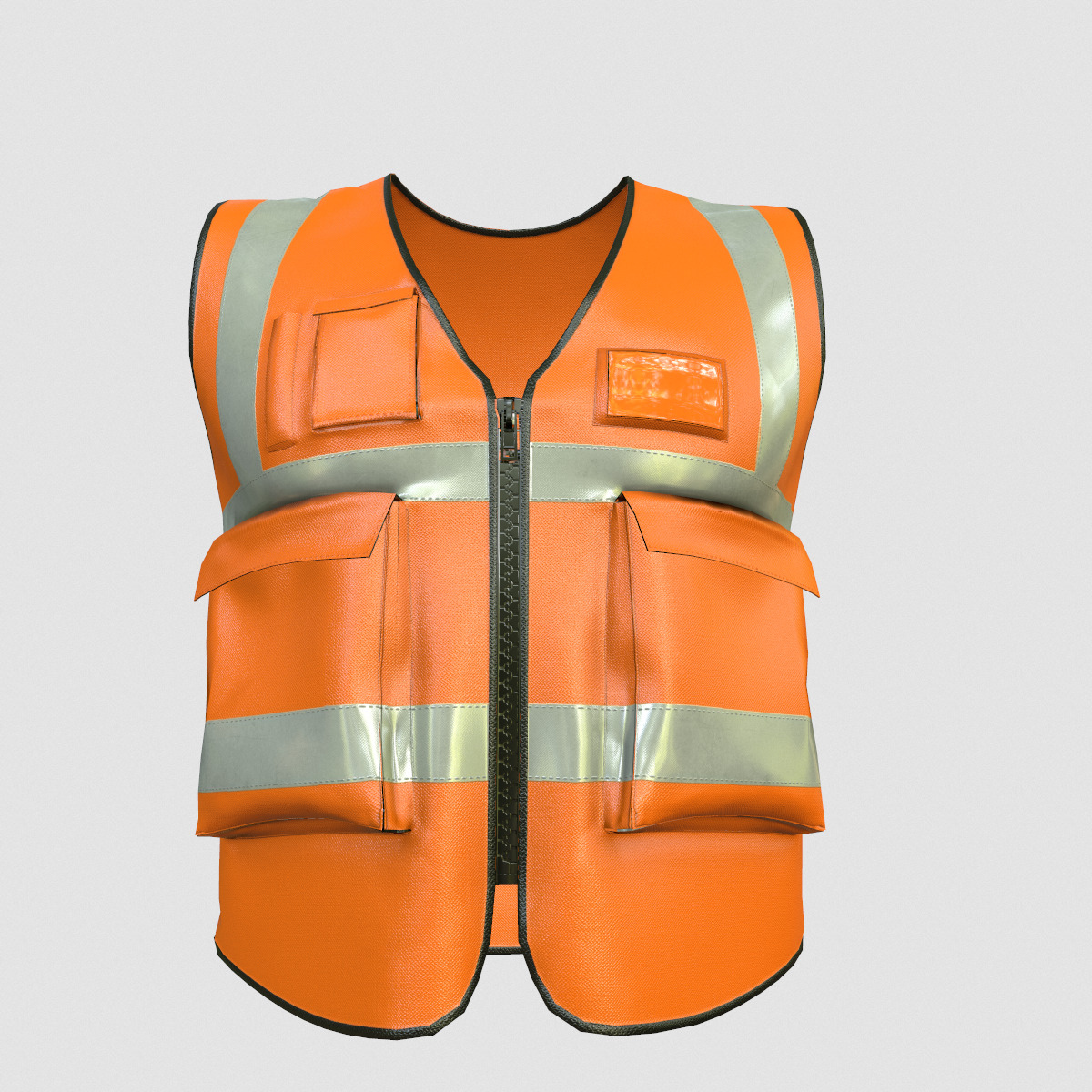 Reflective Safety Vest Low Poly Low-poly 3D model_3