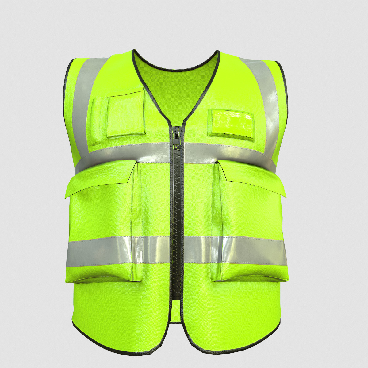 Reflective Safety Vest Low Poly Low-poly 3D model_4