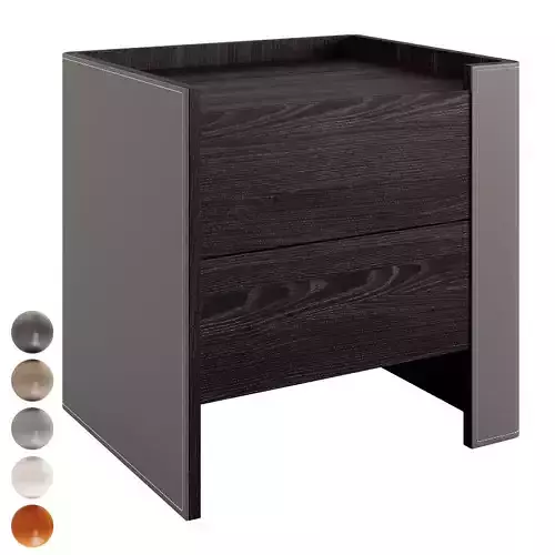 Litfad - Modern 2 Drawers Bedside Cabinet