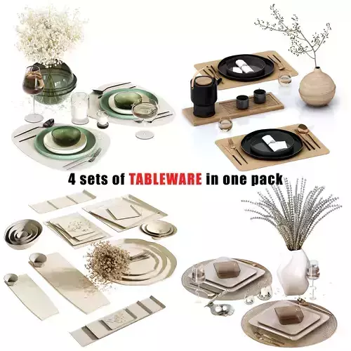 4-Piece Tableware Set