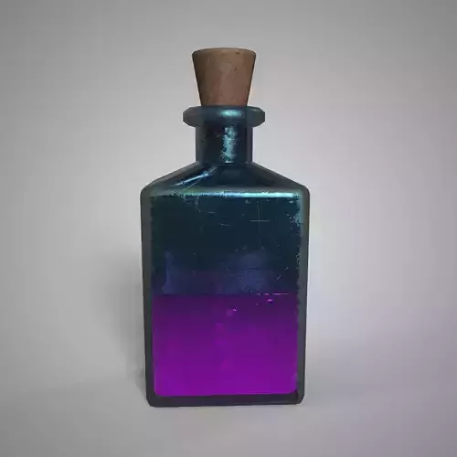  Potion of Ethera Purple Mana Potion Game-Ready Fantasy Asset