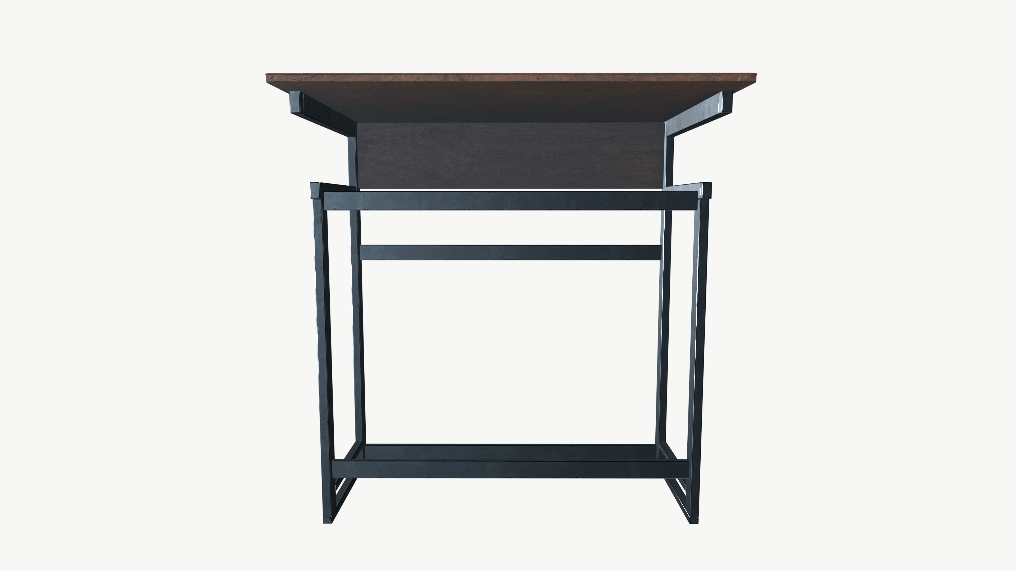 School Desk 3D model_2