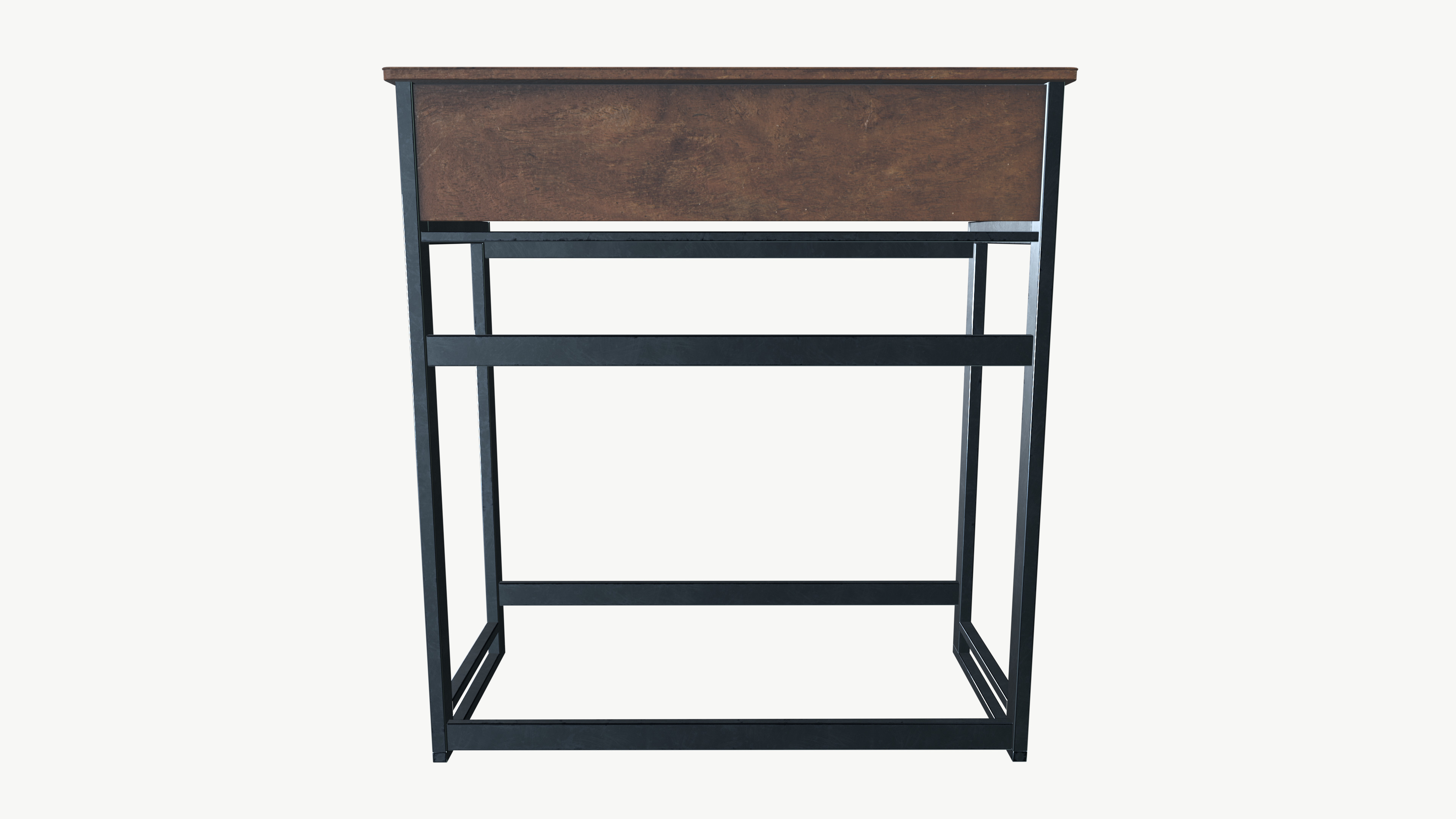 School Desk 3D model_5
