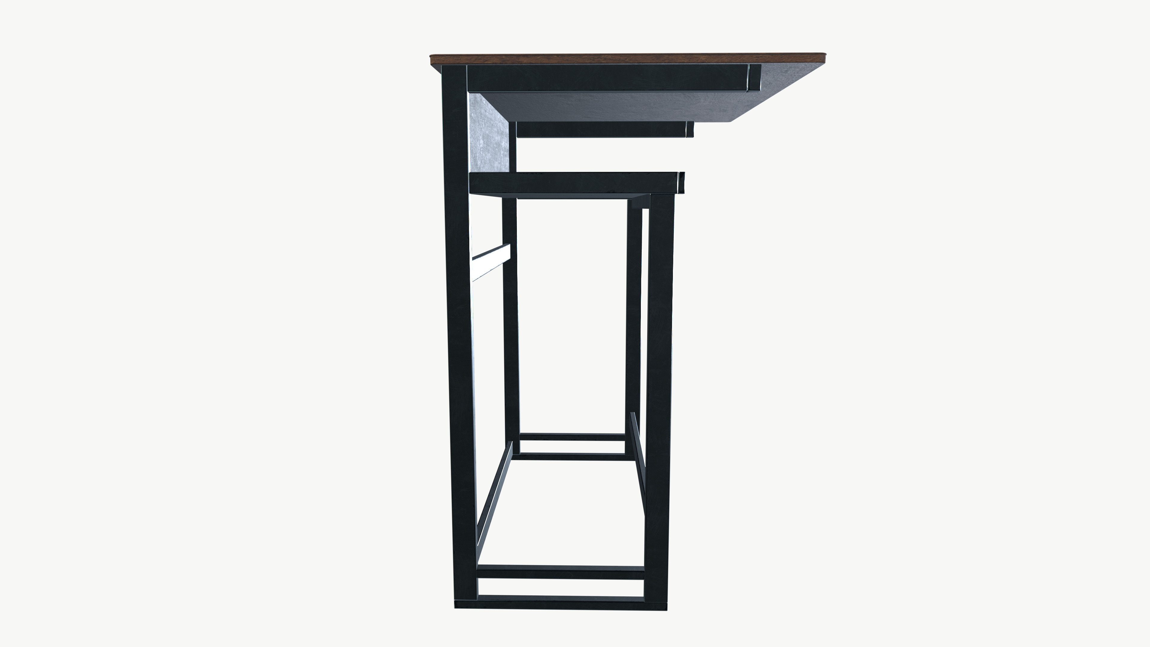 School Desk 3D model_4