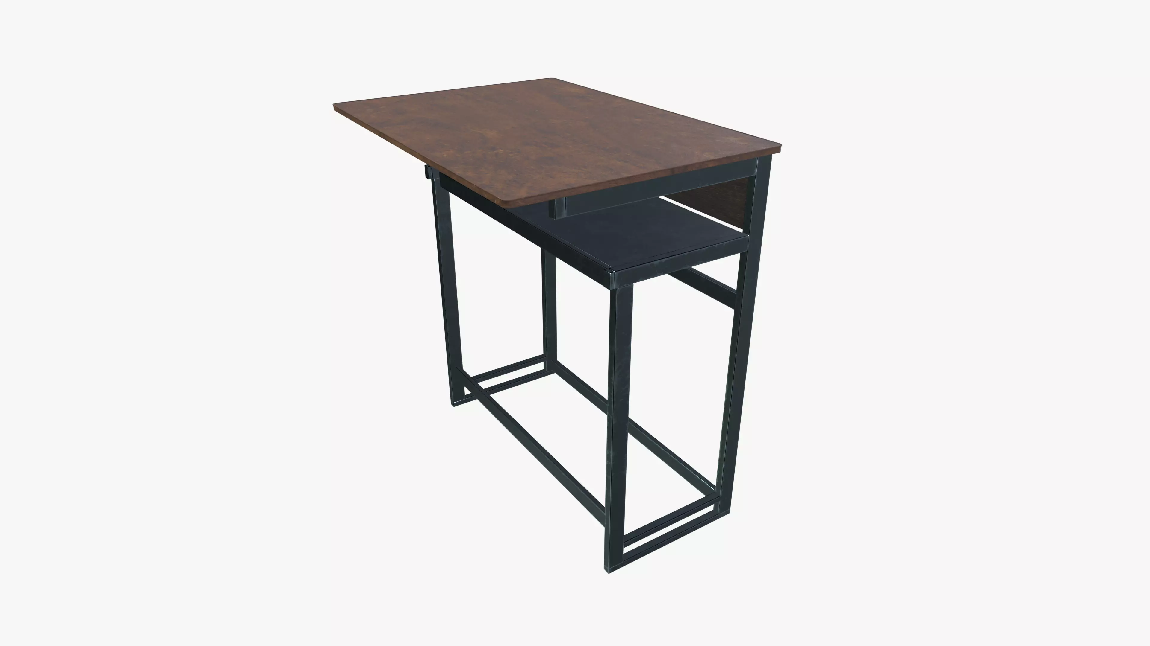 School Desk 3D model_0