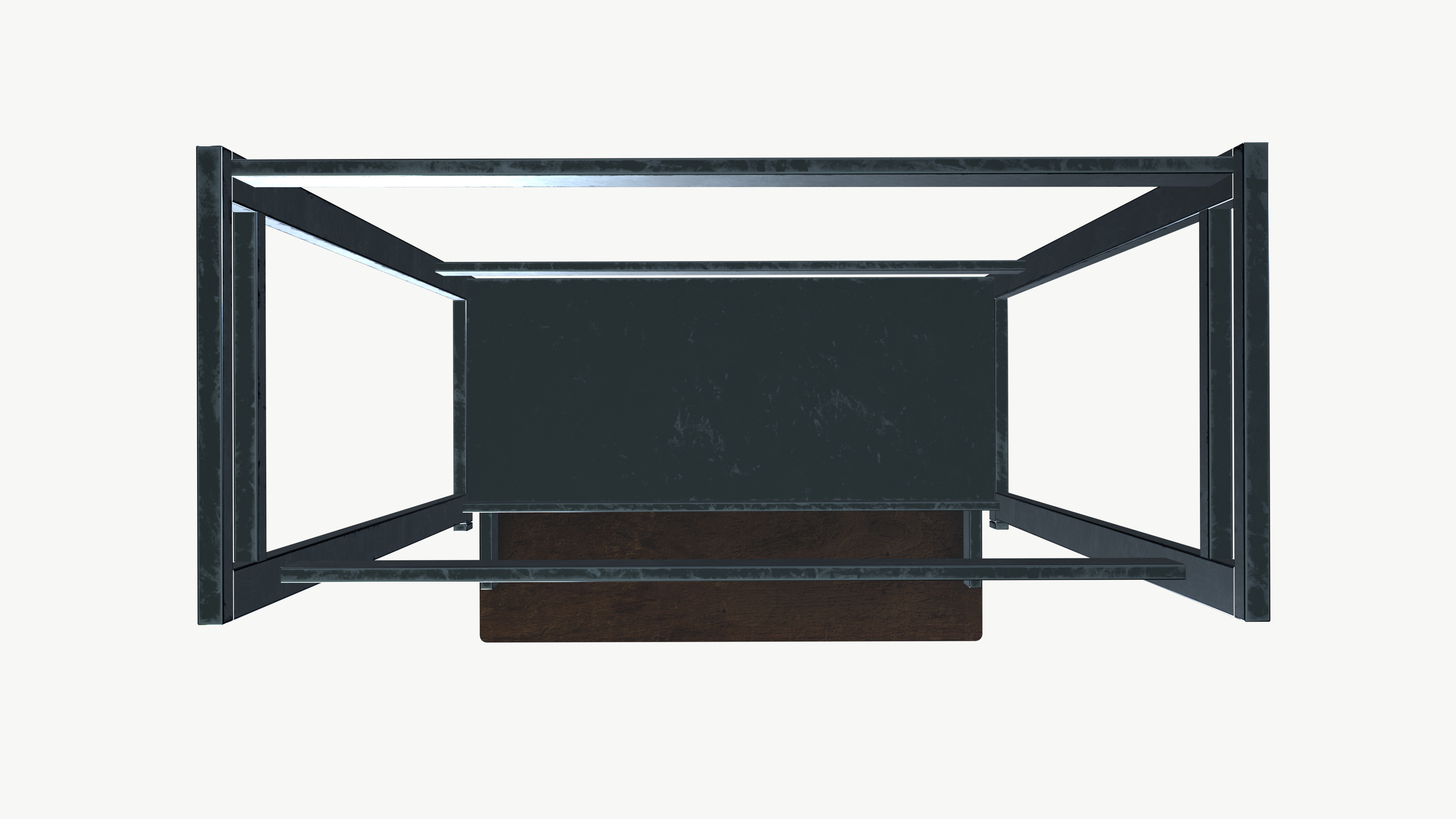 School Desk 3D model_6