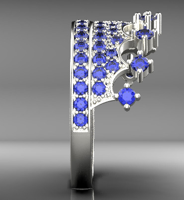 crown ring 3D print model_15