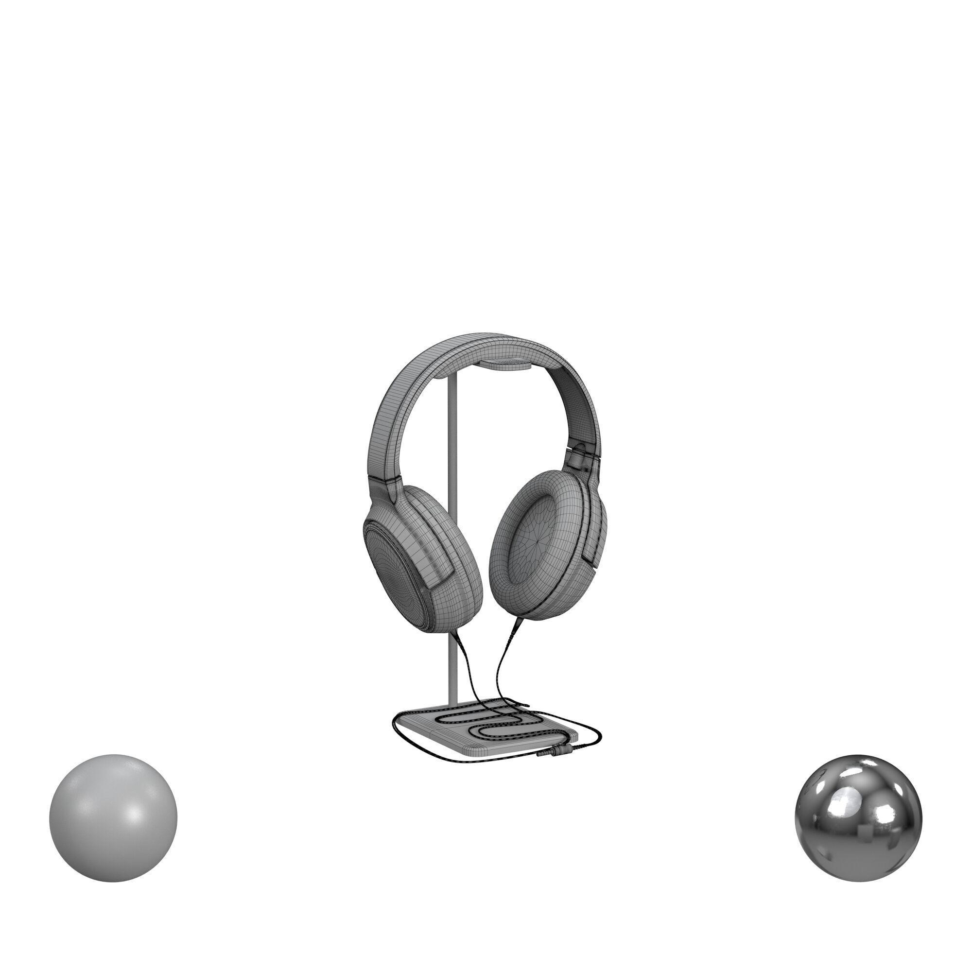 headphones 3D model_3