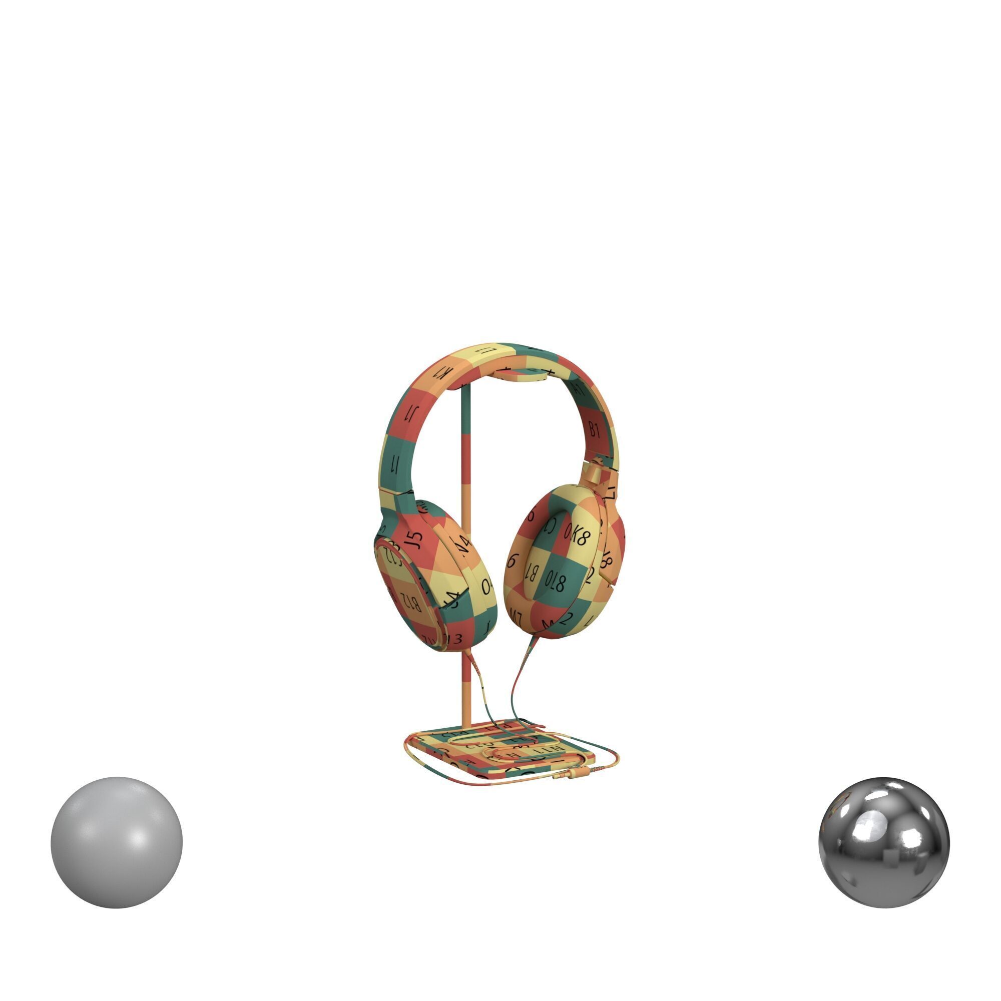 headphones 3D model_2