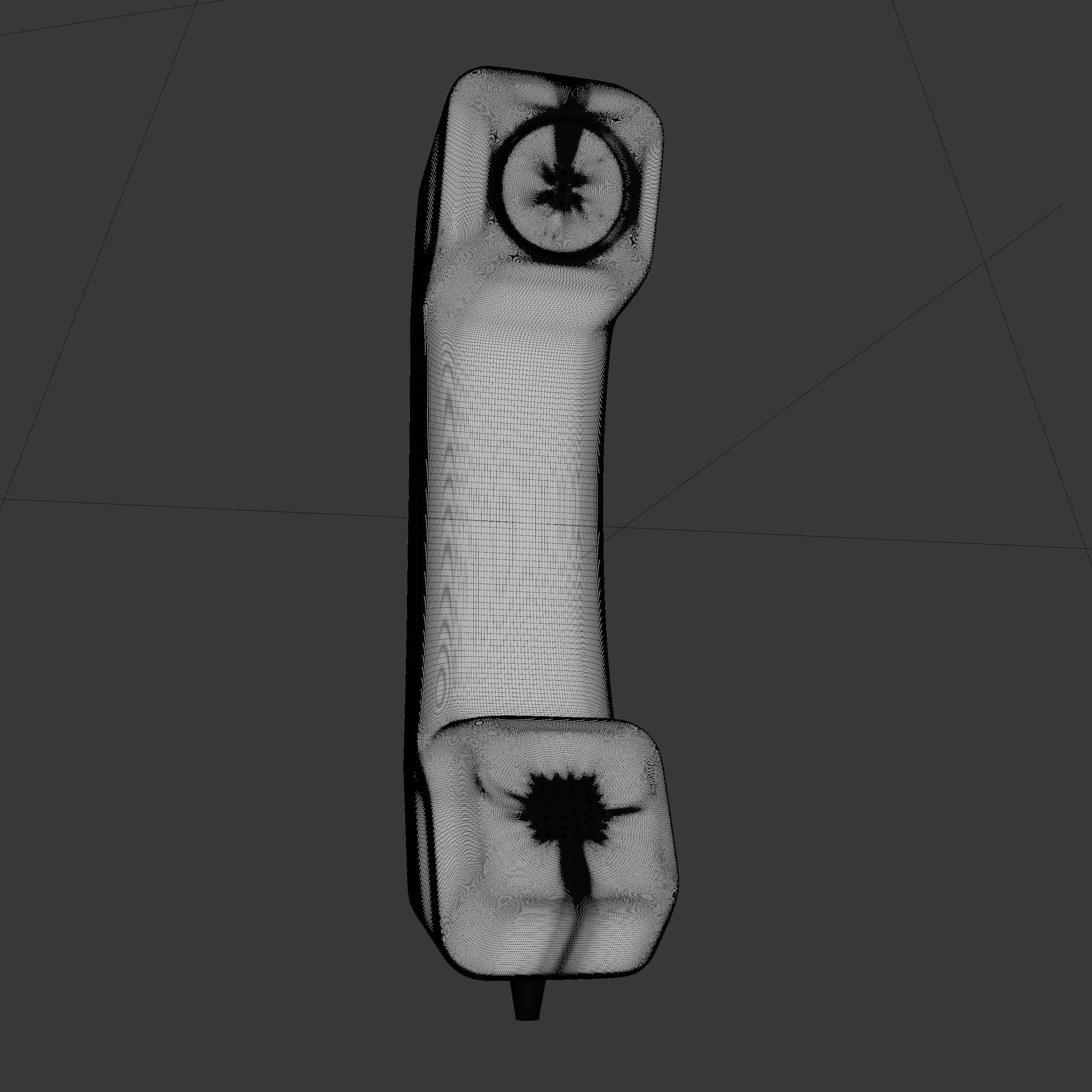 Retro Telephone Receiver 3D model_9