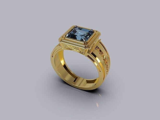 RING blue 3D print model