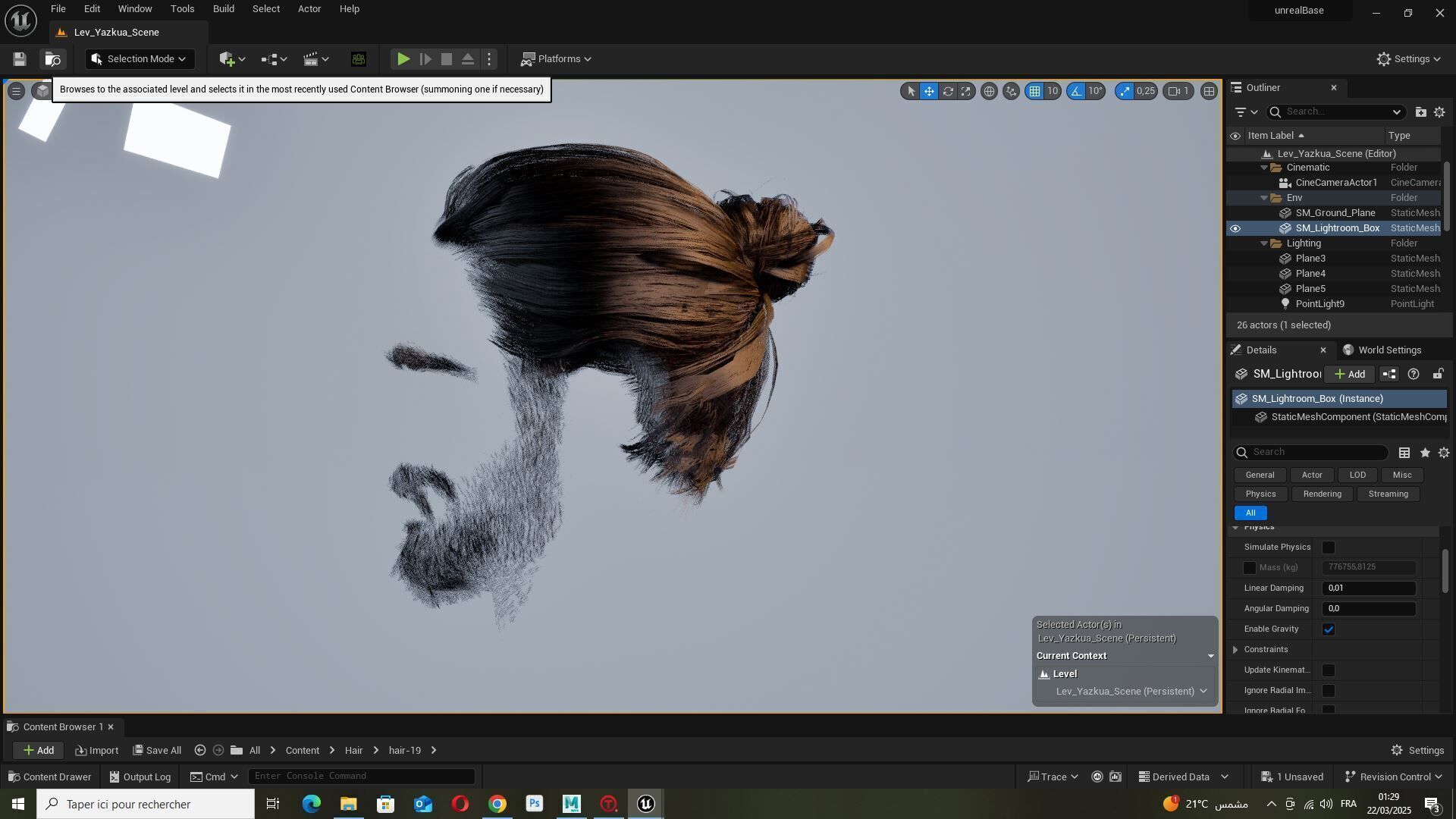 Sleek Man Bun with Trimmed Beard -Game-Ready Asset Low-poly 3D model_14