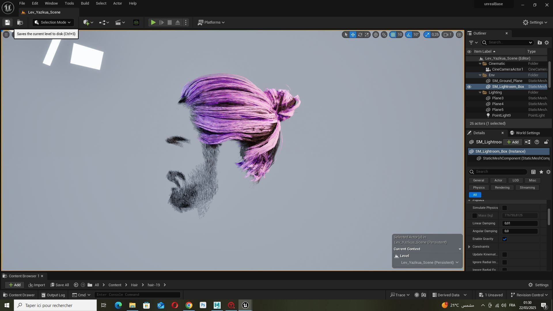 Sleek Man Bun with Trimmed Beard -Game-Ready Asset Low-poly 3D model_17