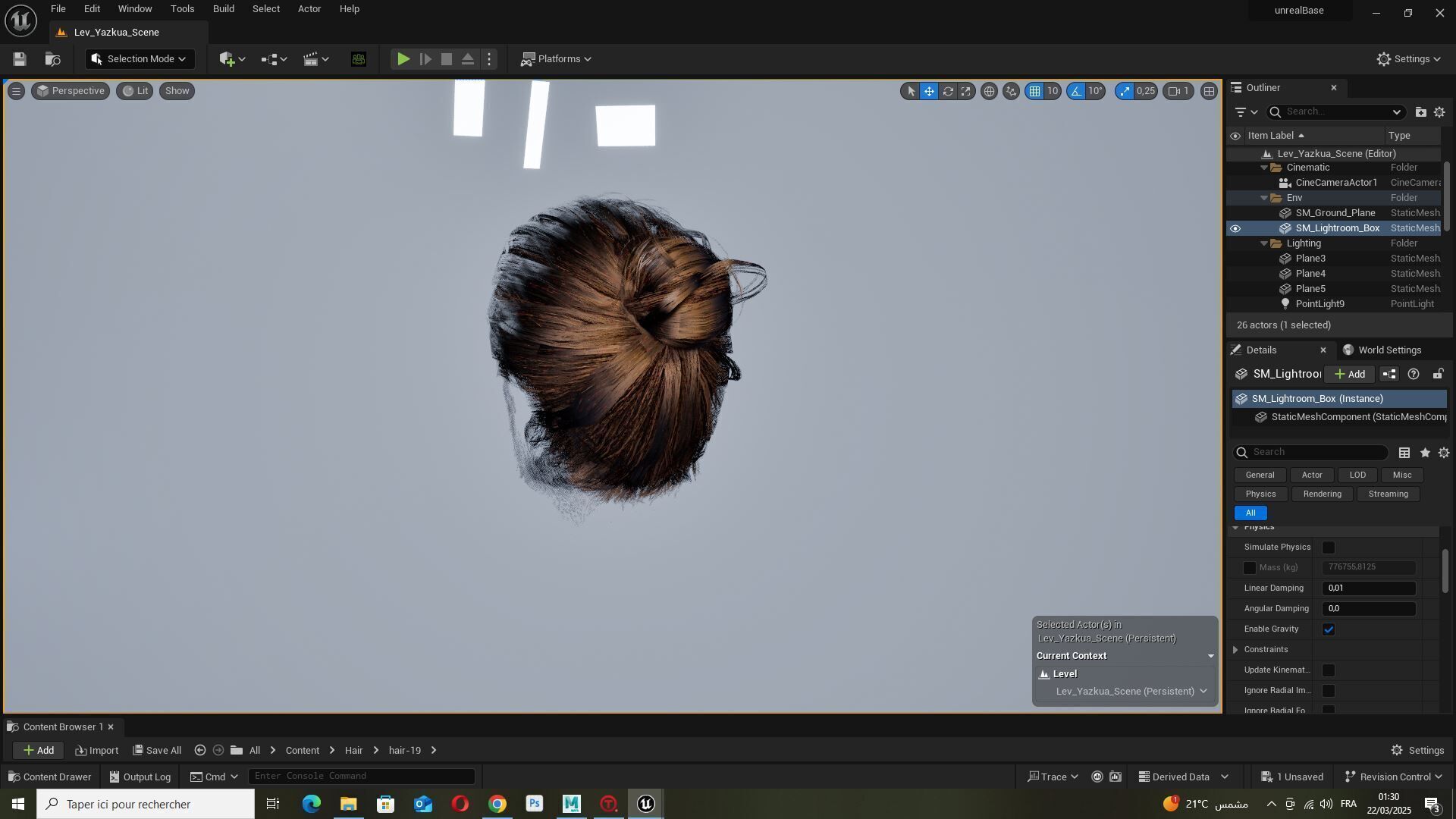 Sleek Man Bun with Trimmed Beard -Game-Ready Asset Low-poly 3D model_16