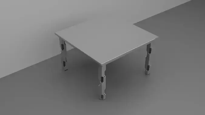 Metallic desk