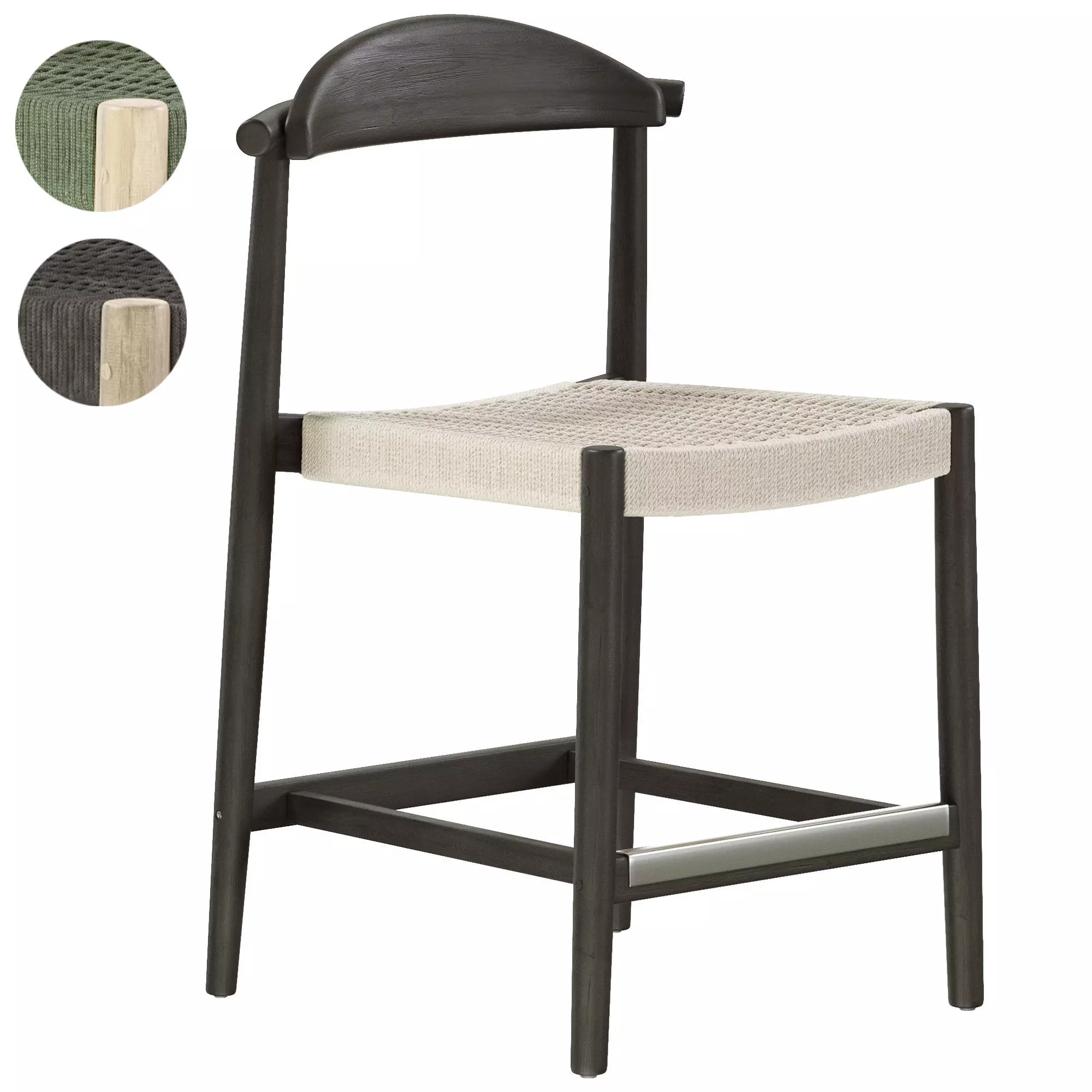 Nina bar chair 3D model_0