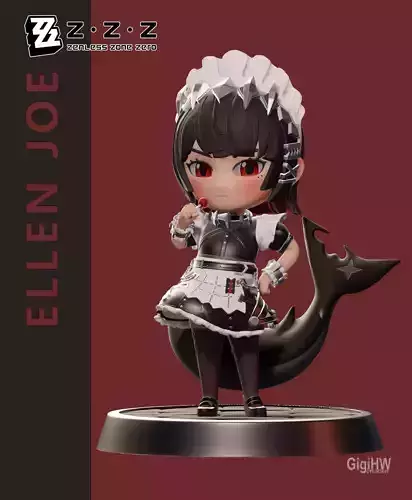 Ellen Joe zenless zone zero chibi 3D Print 3D print model