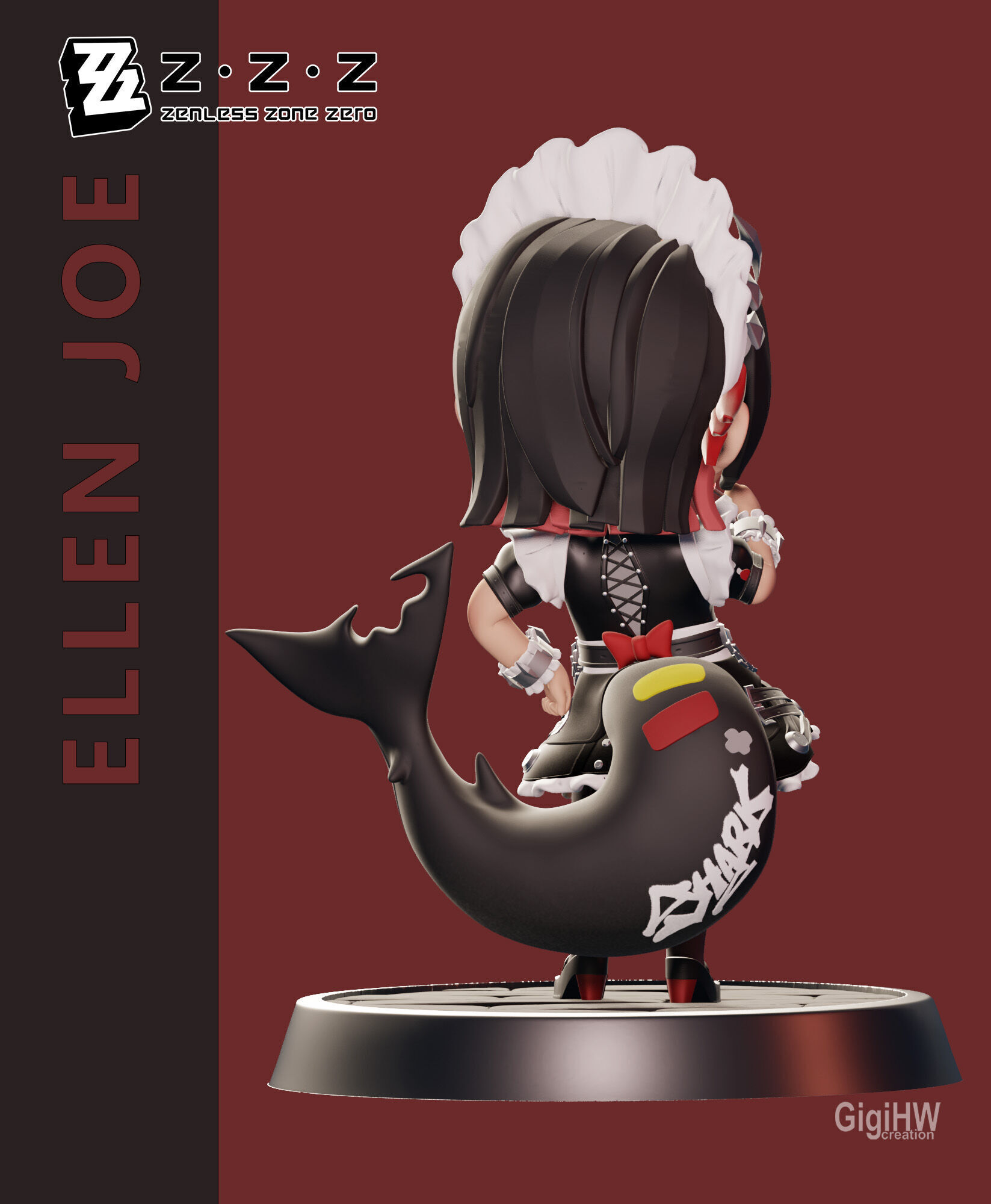 Ellen Joe zenless zone zero chibi 3D Print 3D model 3D printable | CGTrader