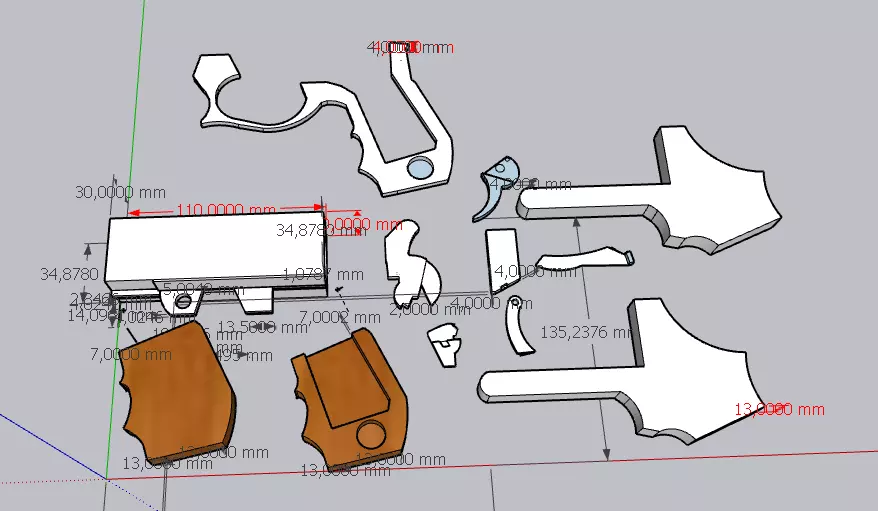 derringer 9mm 3D model_0