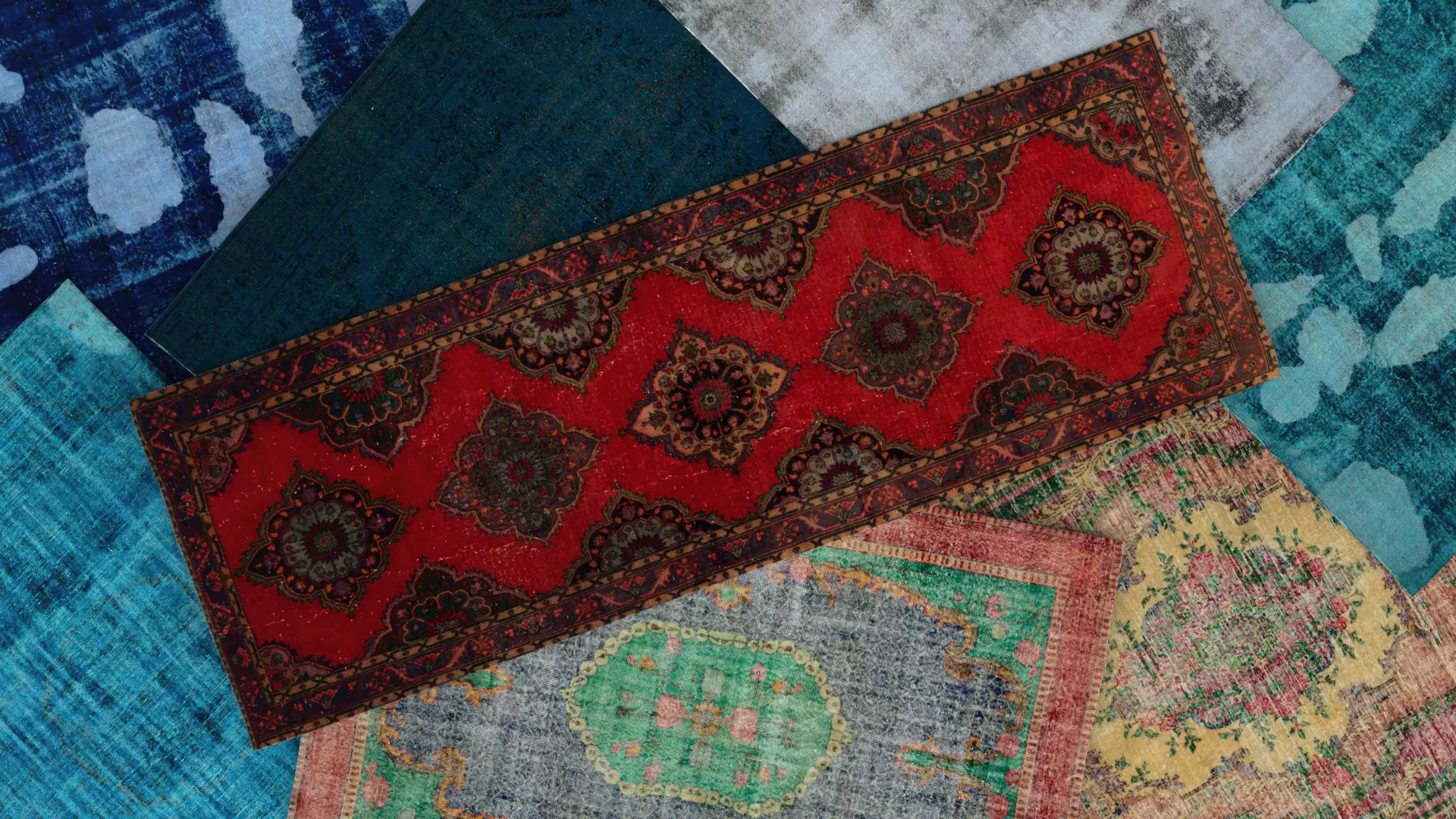 Carpets vintage turkish vol 09 3D model