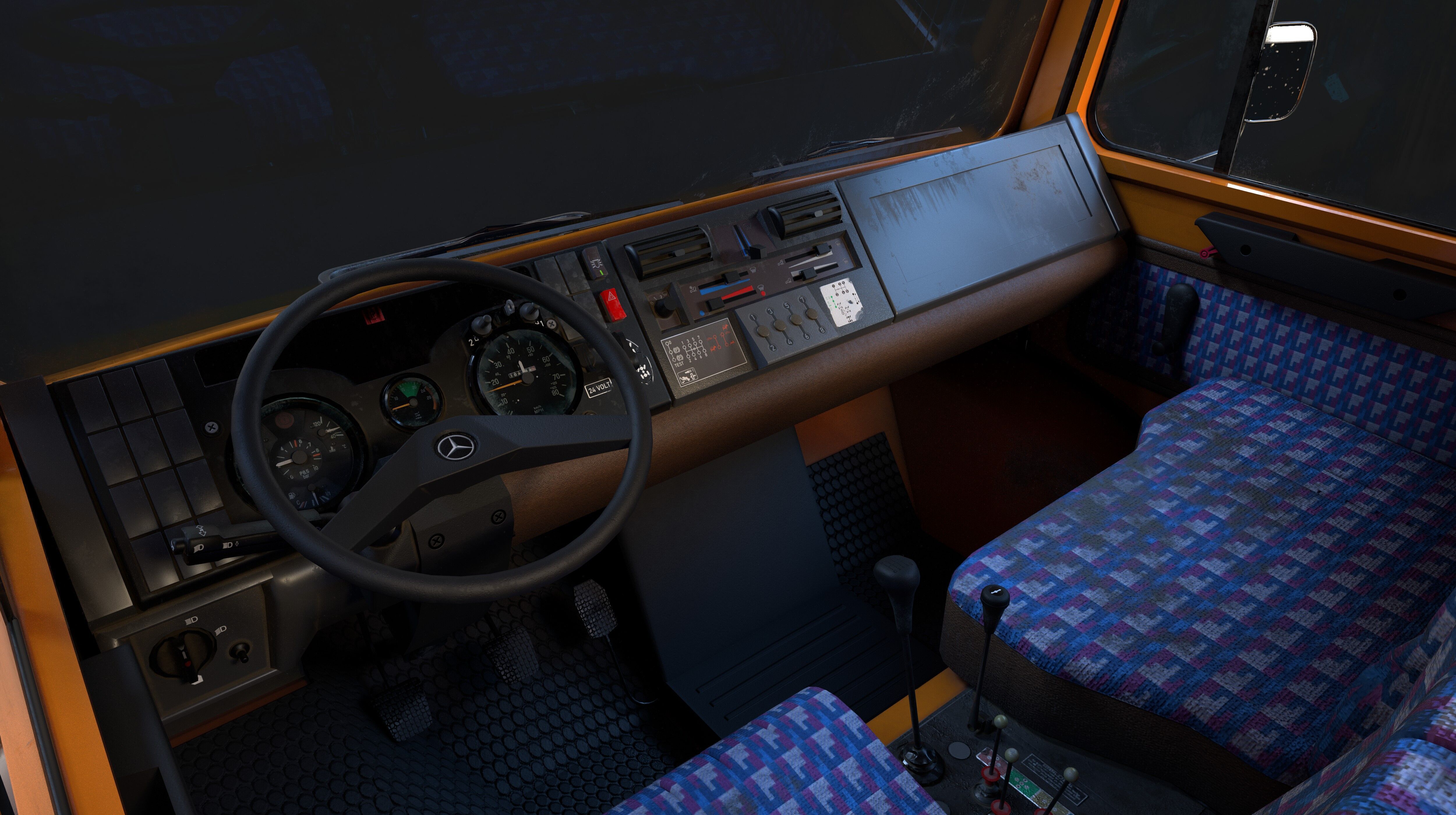 Unimog U1650 Low-poly 3D model_13