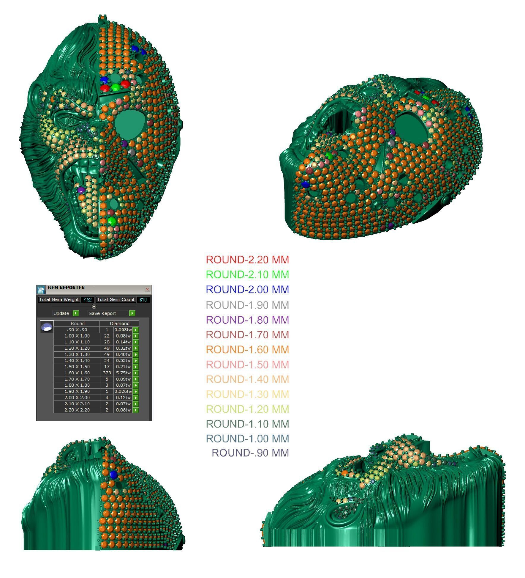 Dripping Graffiti Style Pendant 3D print model_23