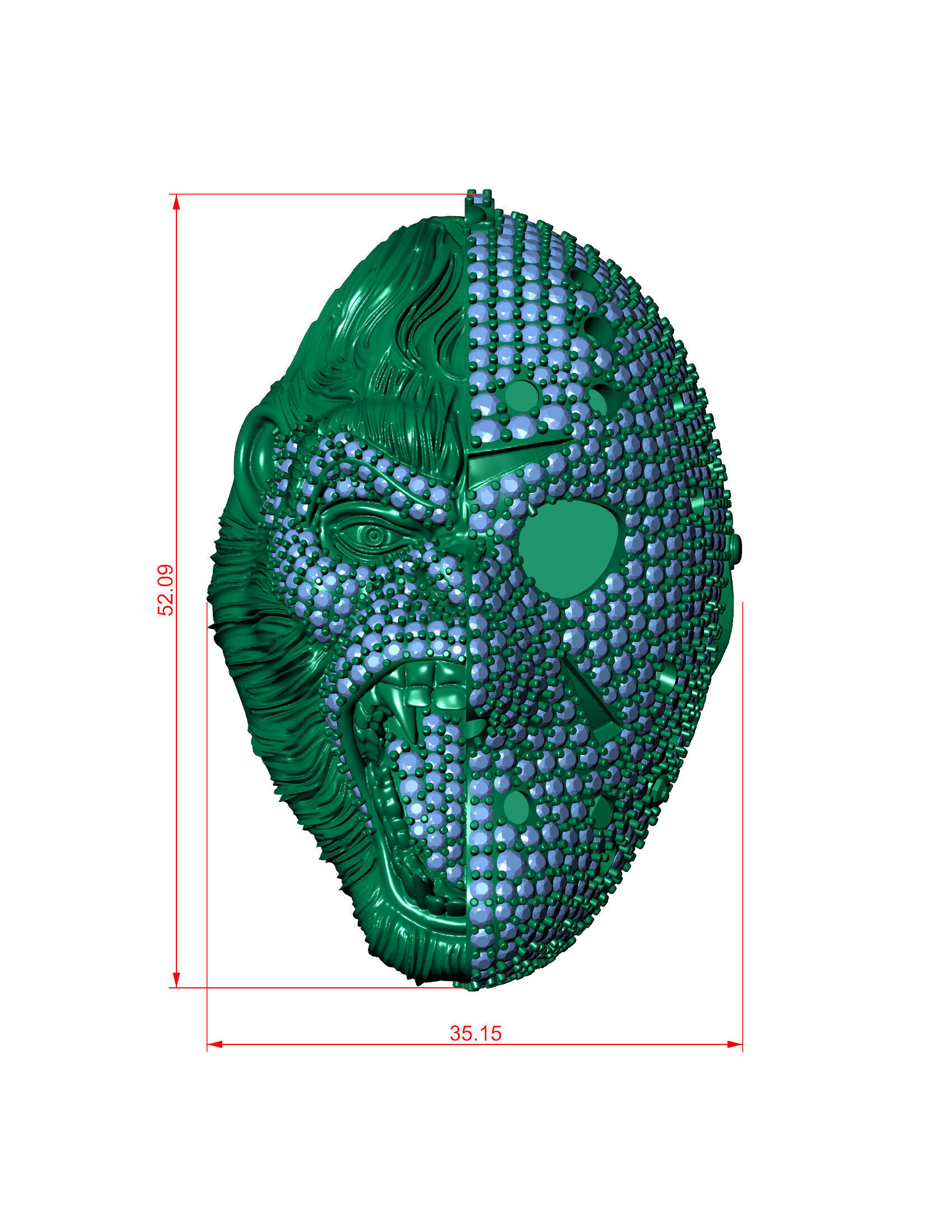 Dripping Graffiti Style Pendant 3D print model_15