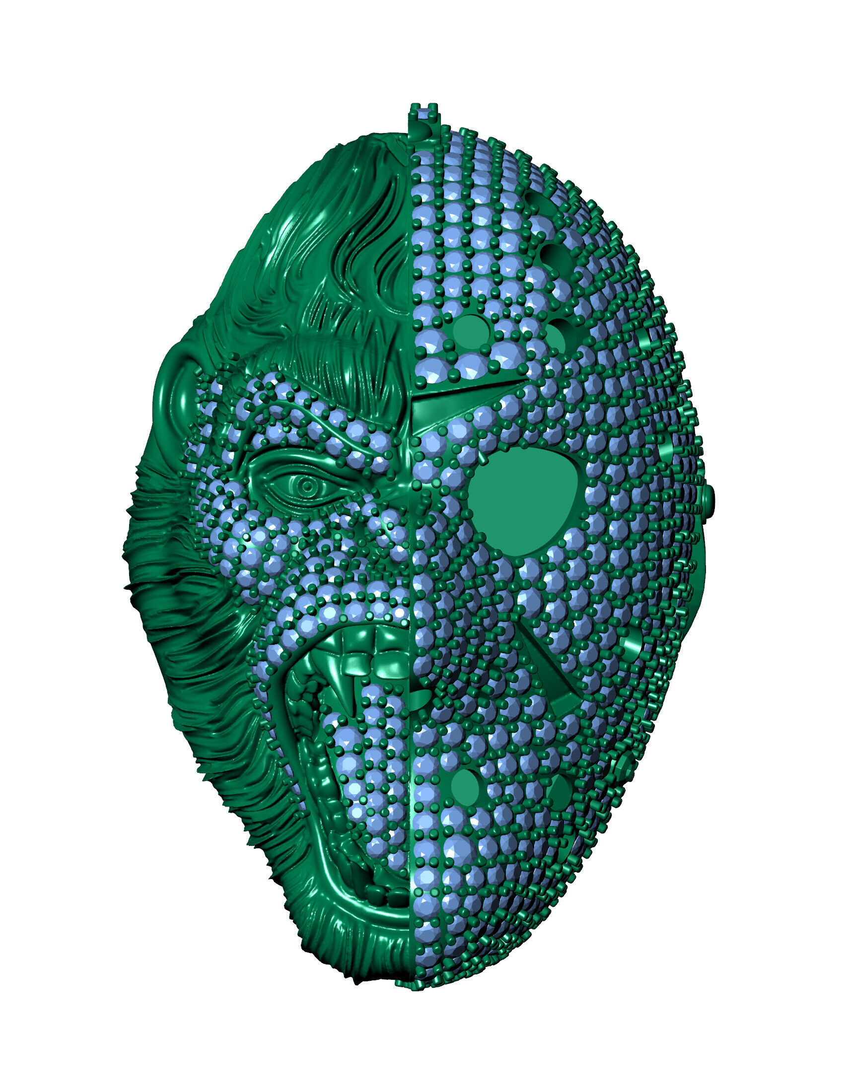 Dripping Graffiti Style Pendant 3D print model_9