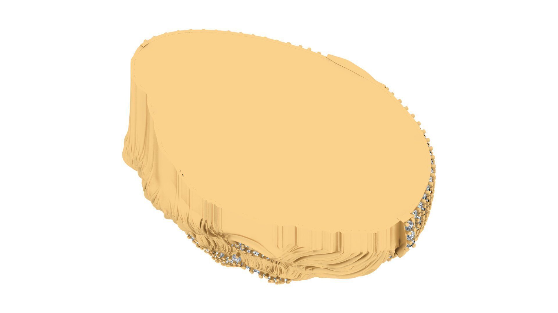 Dripping Graffiti Style Pendant 3D print model_6