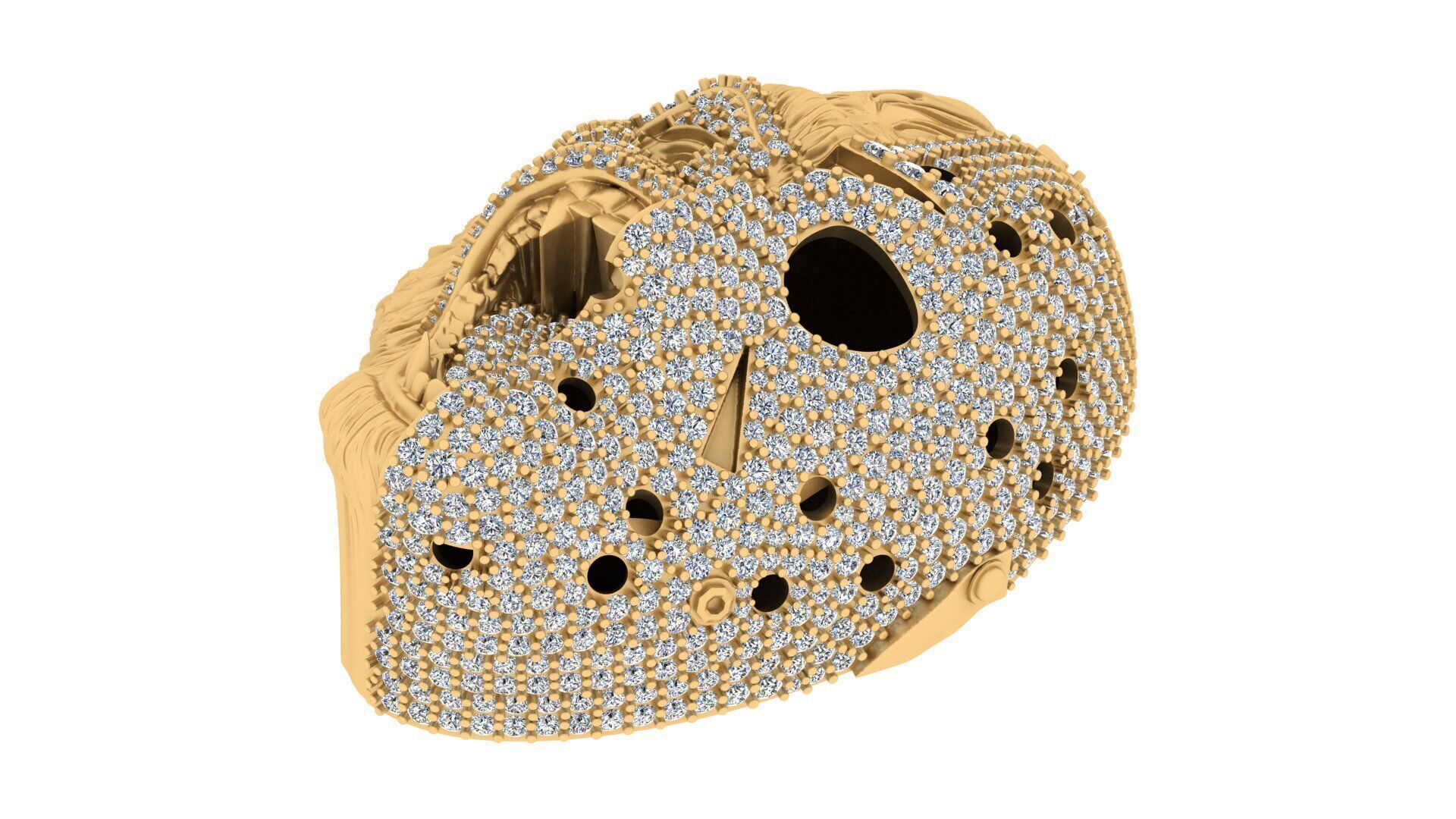 Dripping Graffiti Style Pendant 3D print model_3