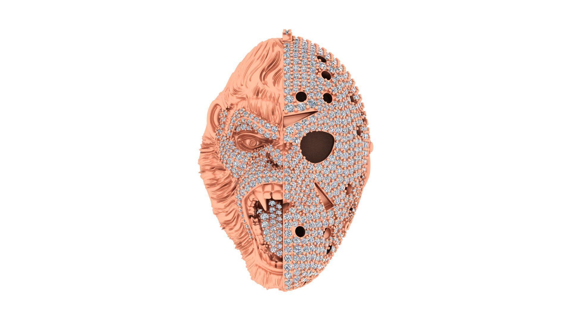 Dripping Graffiti Style Pendant 3D print model_22