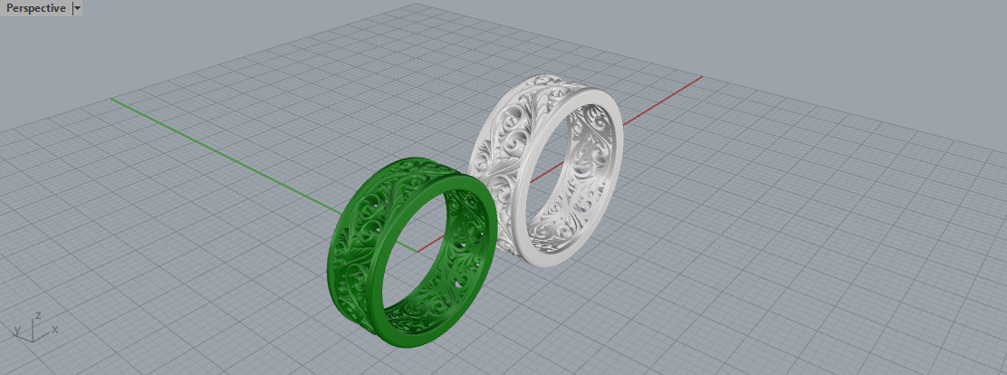 wedding rings  3D print model_8