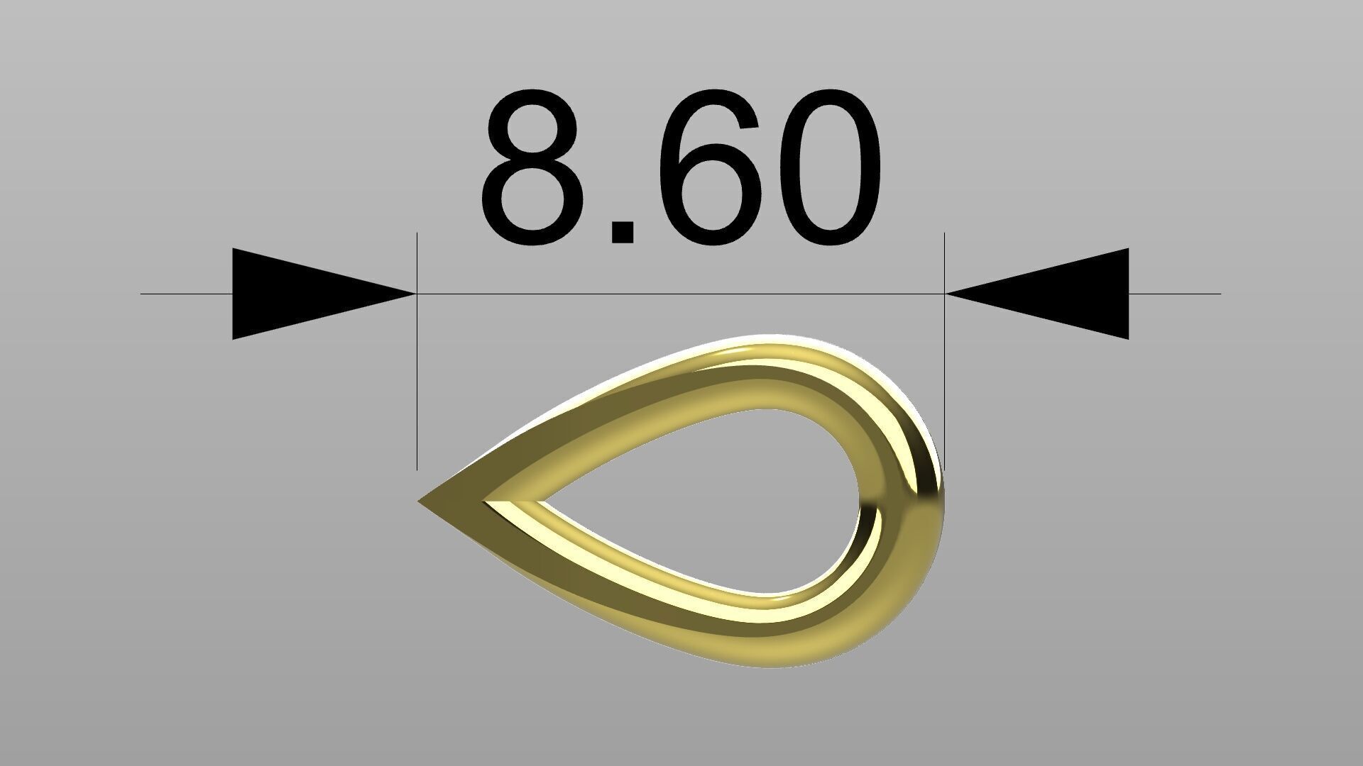 Pendant Bail 3D print model 3D print model_4