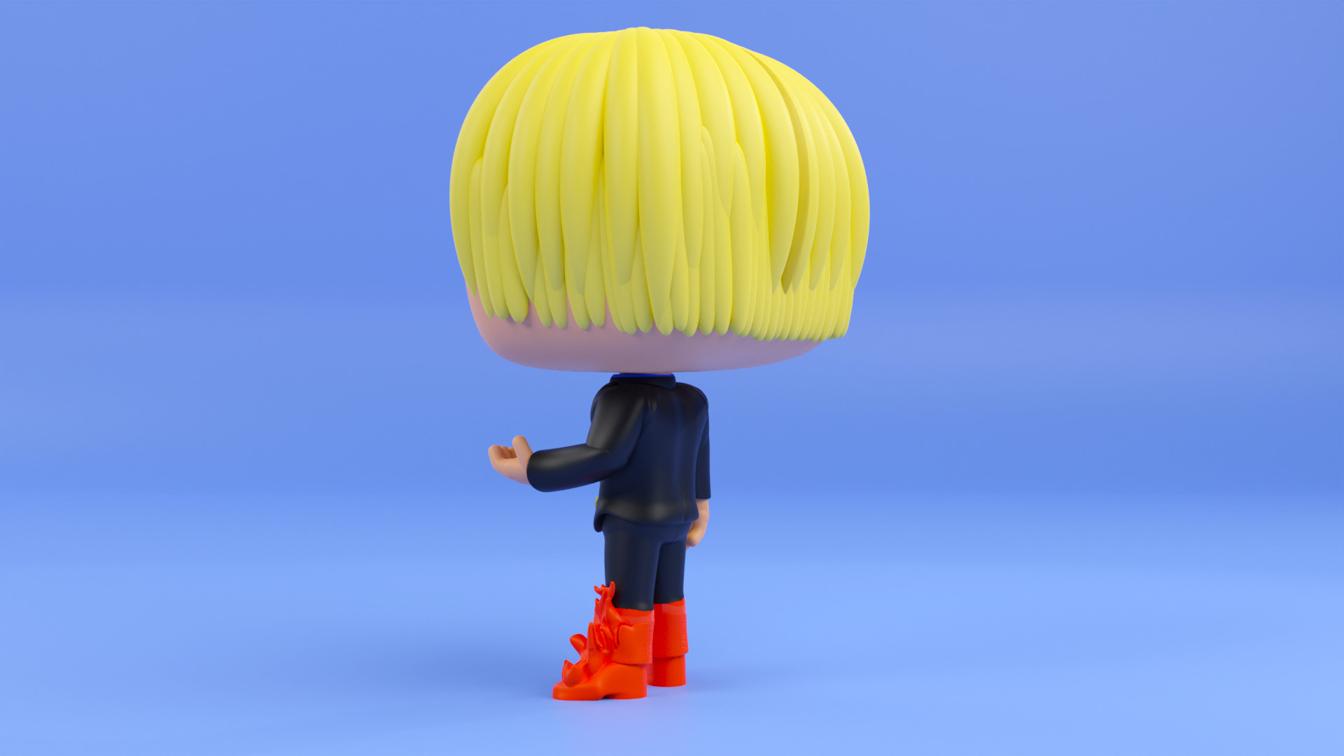  Sanji funko pop from the anime one piece  3D print model_1