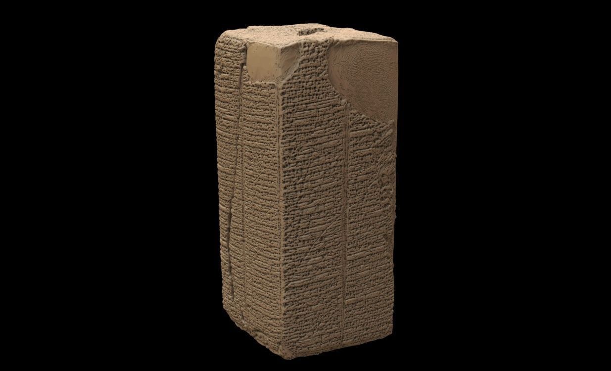 Sumerian King list 3D print model_21