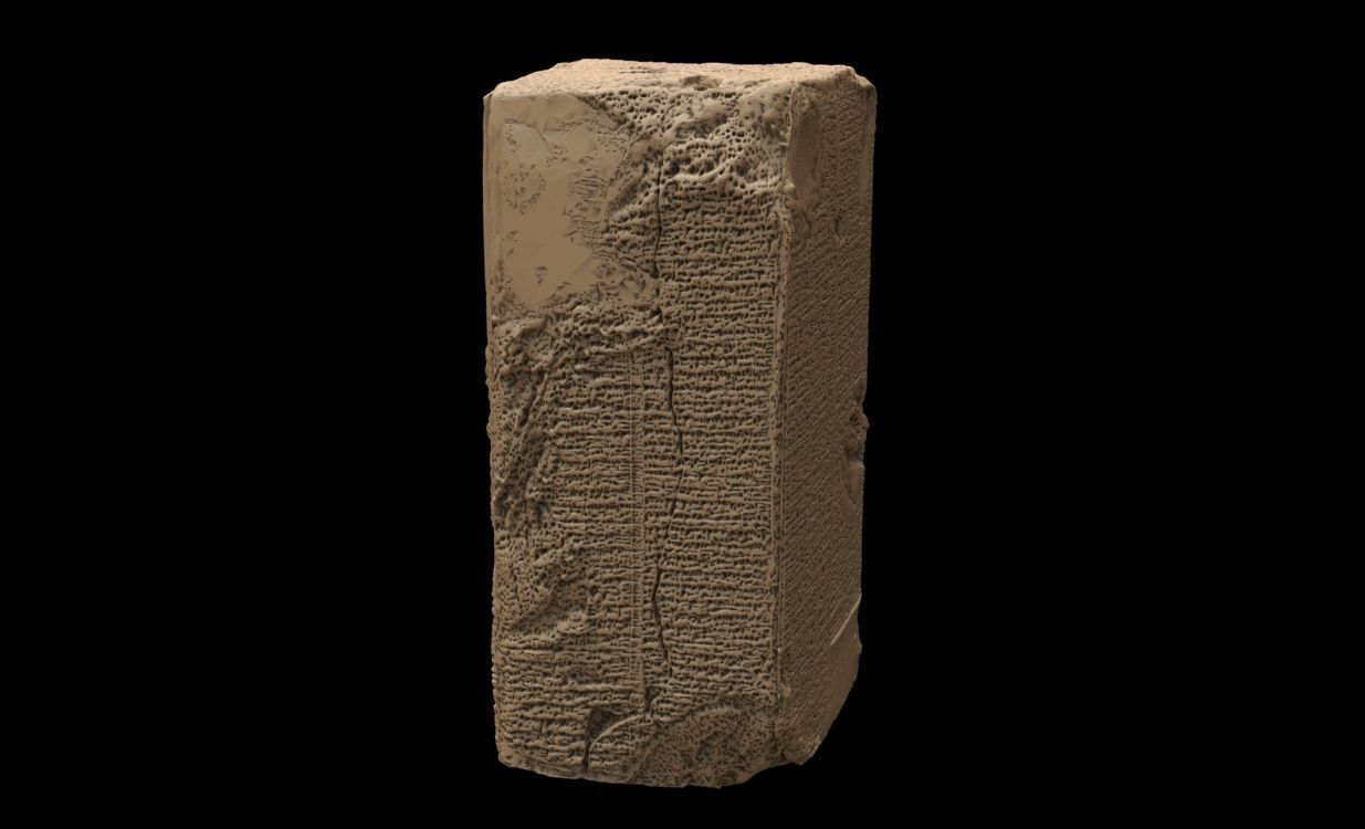 Sumerian King list 3D print model_7