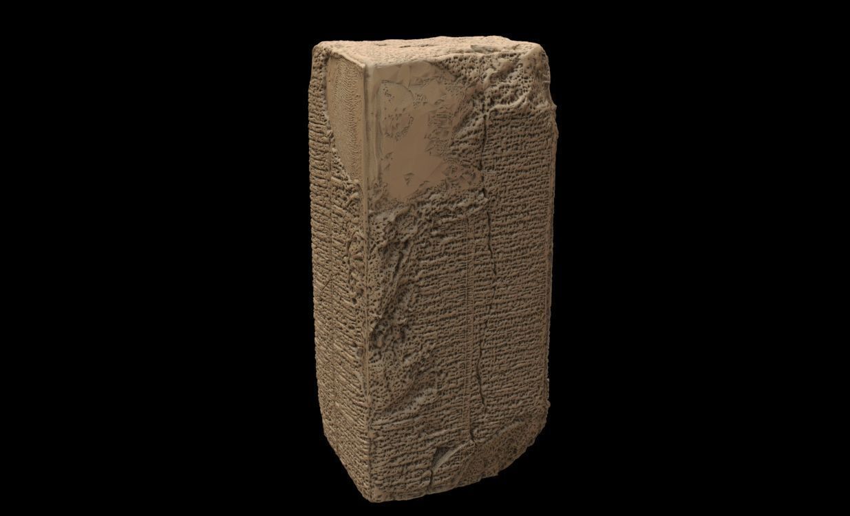 Sumerian King list 3D print model_5