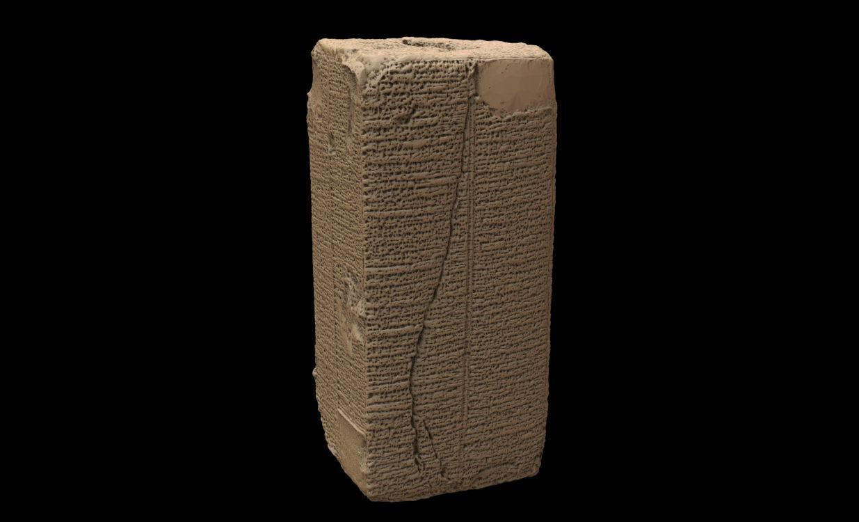 Sumerian King list 3D print model_4