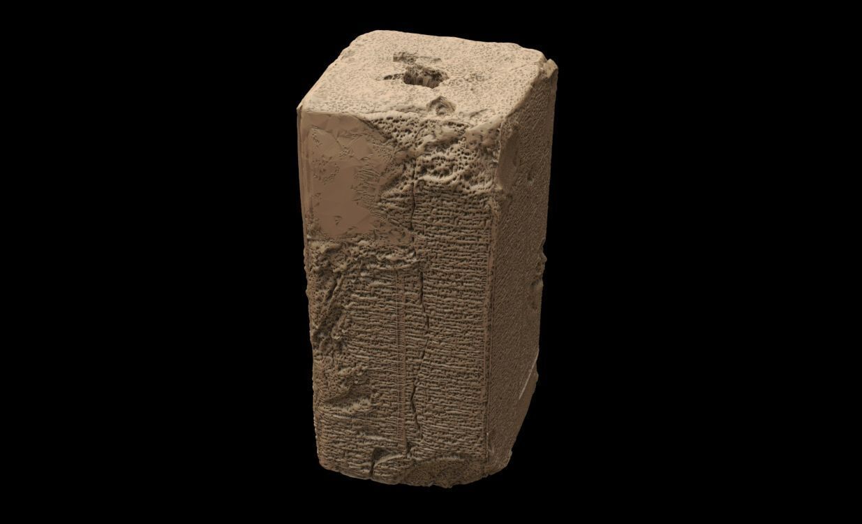 Sumerian King list 3D print model_8